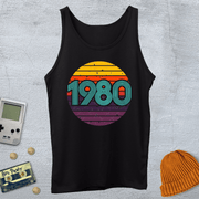 Printify Tank Top XS / Black Nineteen Eighty - Tank Top