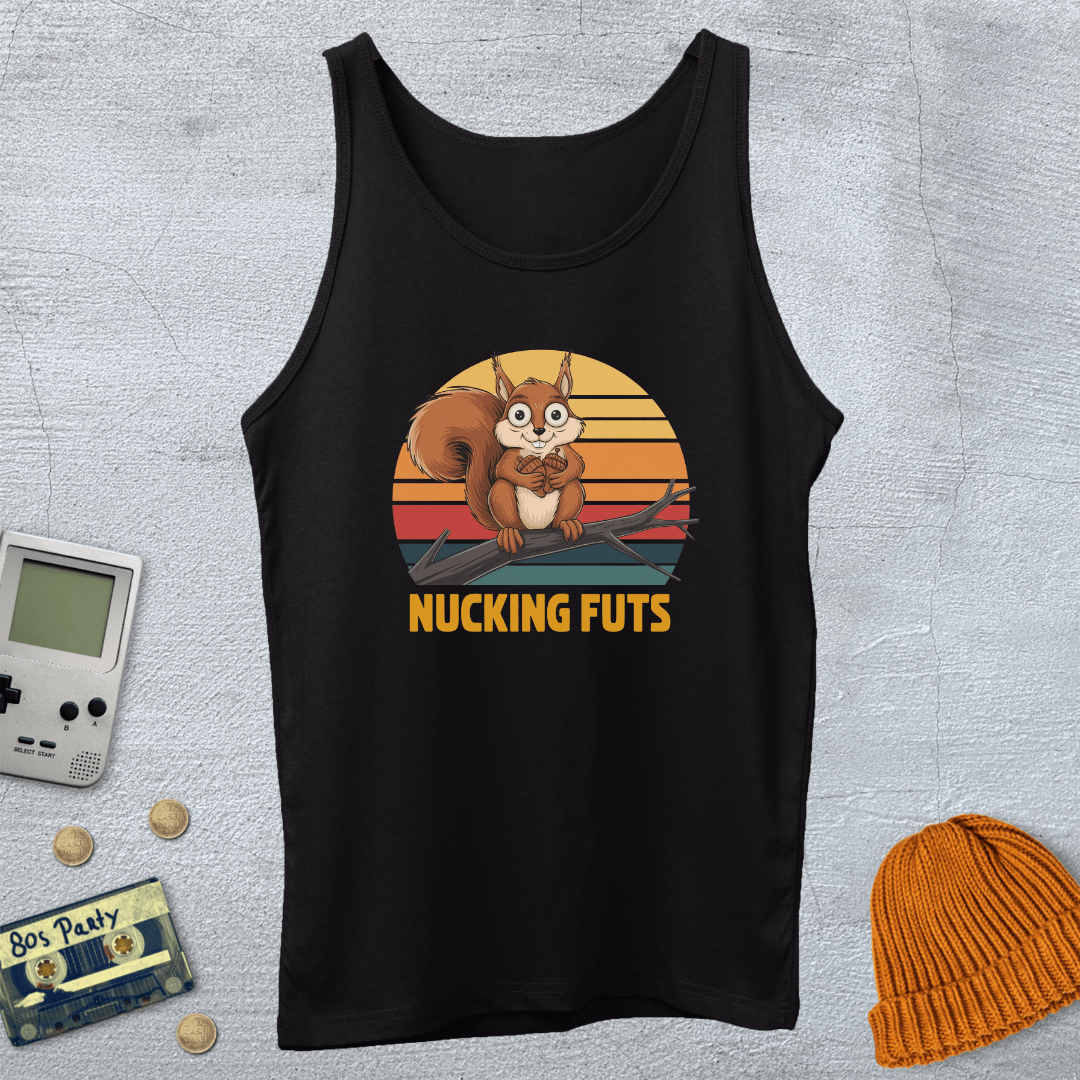 Printify Tank Top XS / Black Nucking Futs  - Tank Top