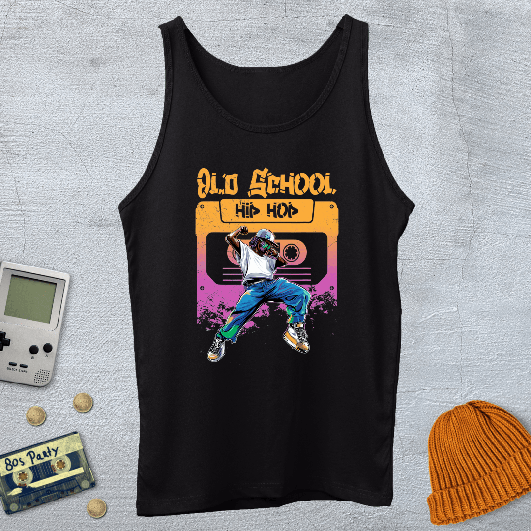 Printify Tank Top XS / Black Old School HipHop - Tank Top