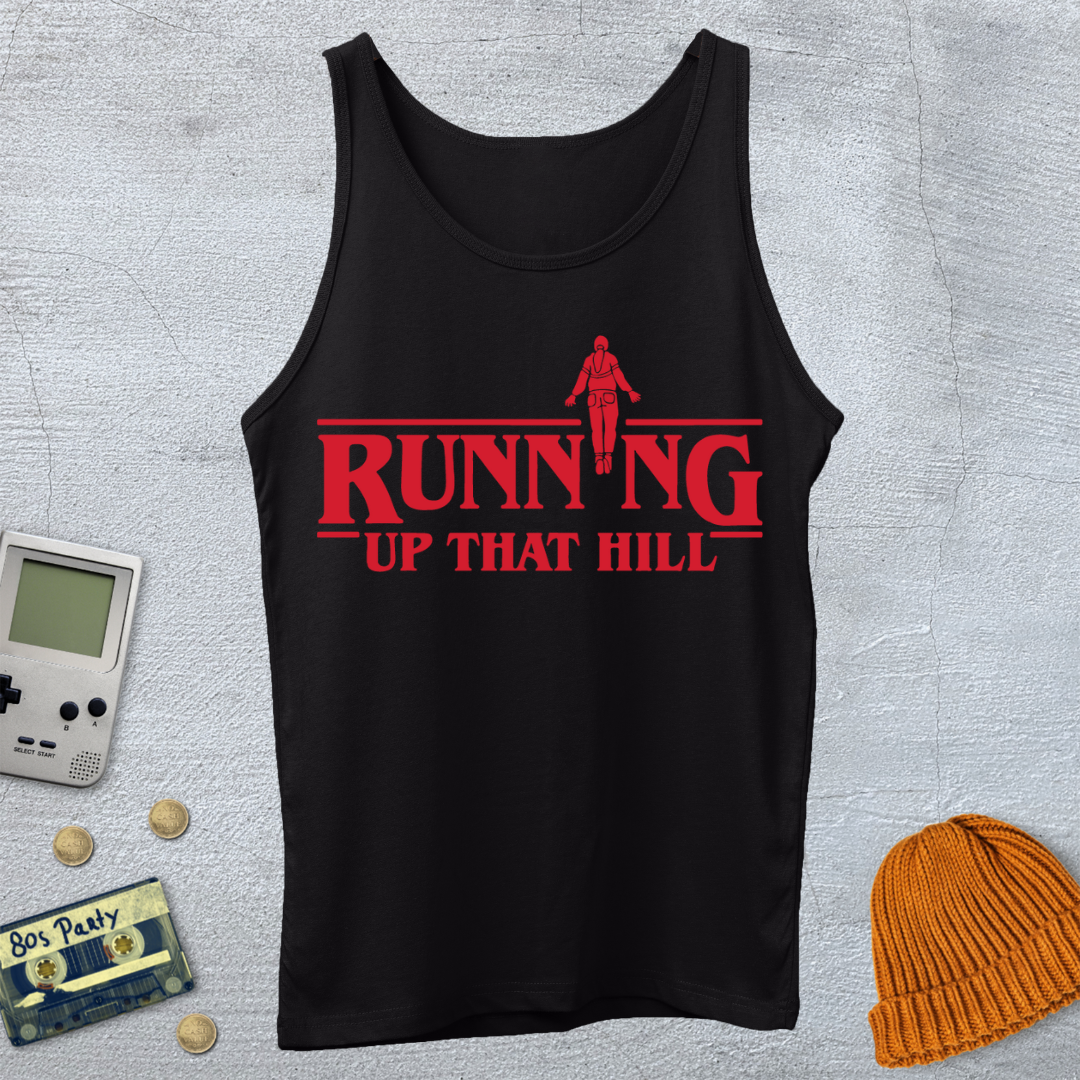 Printify Tank Top XS / Black Running up that Hill - Tank Top