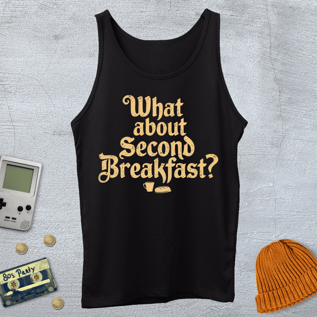 Printify Tank Top XS / Black Second Breakfast - Tank Top