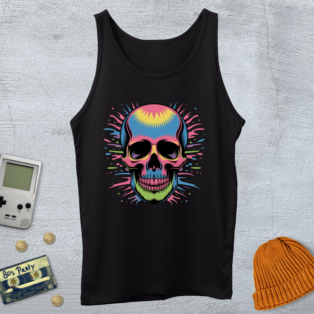 Printify Tank Top XS / Black Skull - Tank Top
