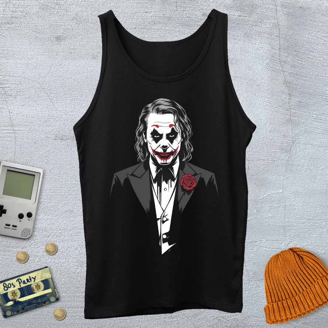 Printify Tank Top XS / Black Smile - Tank Top