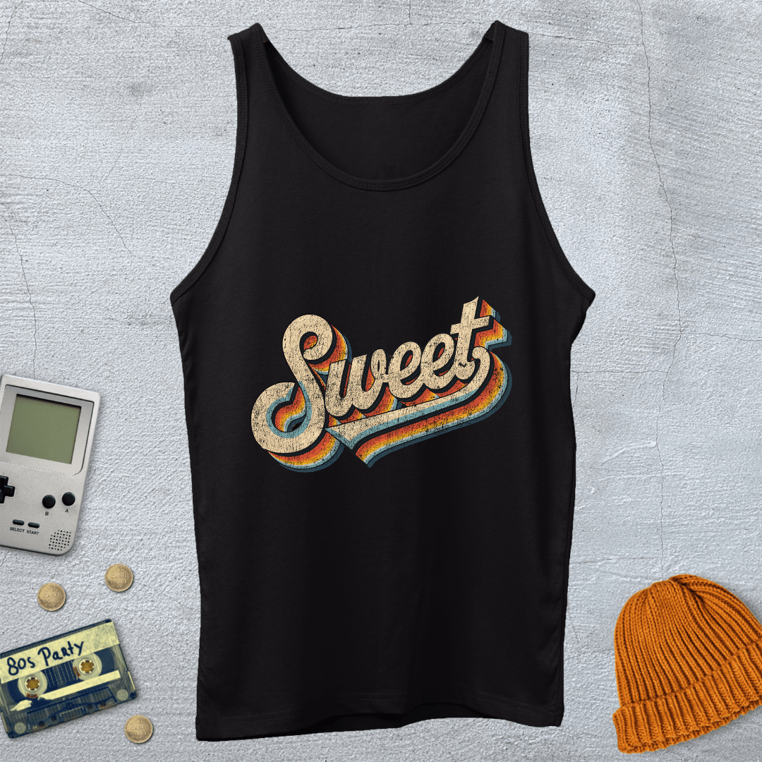Printify Tank Top XS / Black Sweet - Tank Top