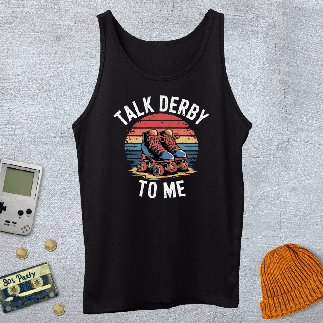 Printify Tank Top XS / Black Talk Derby - Tank Top