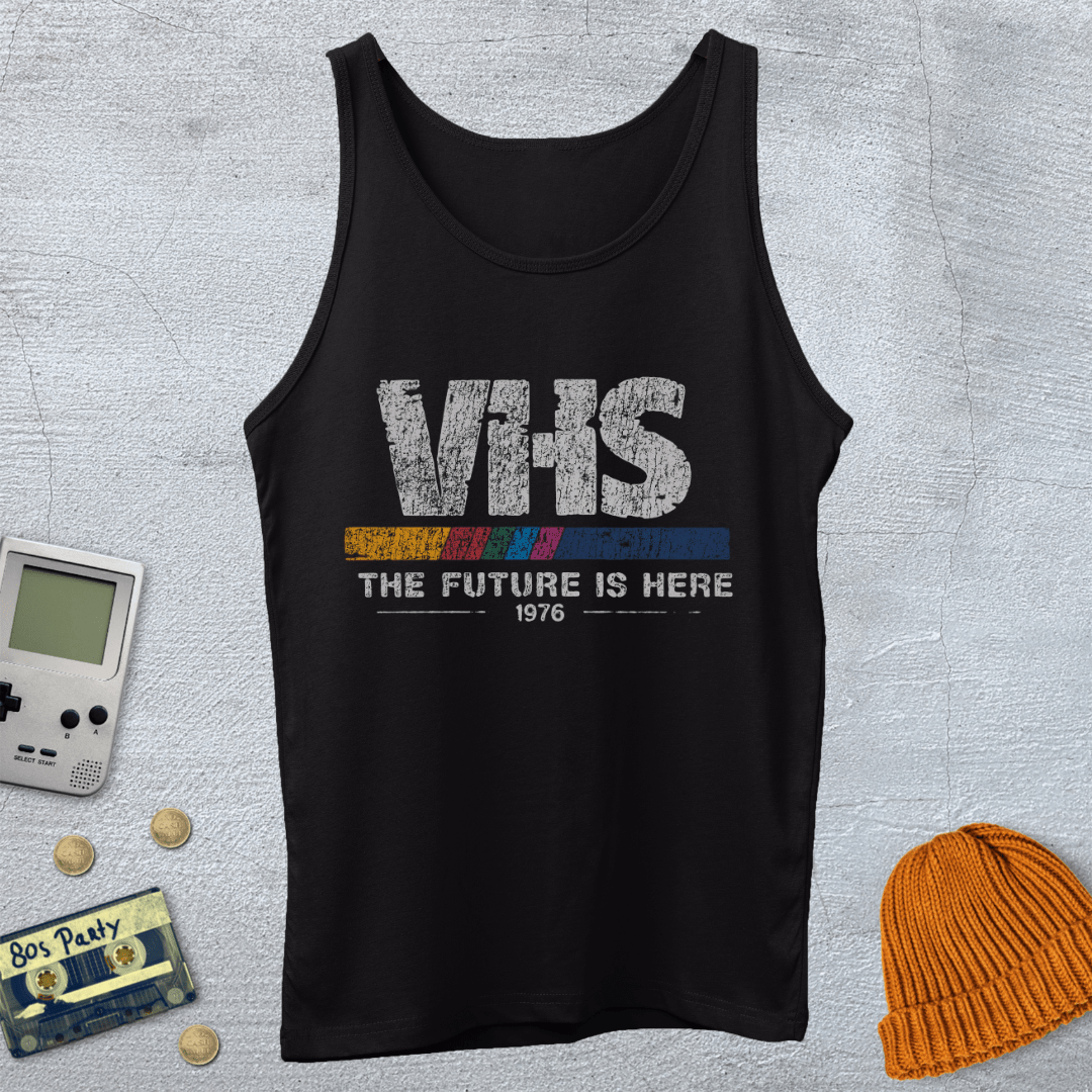 Printify Tank Top XS / Black VHS - Tank Top