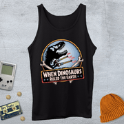 Printify Tank Top XS / Black When Dinosaurs Ruled the Earth - Tank Top