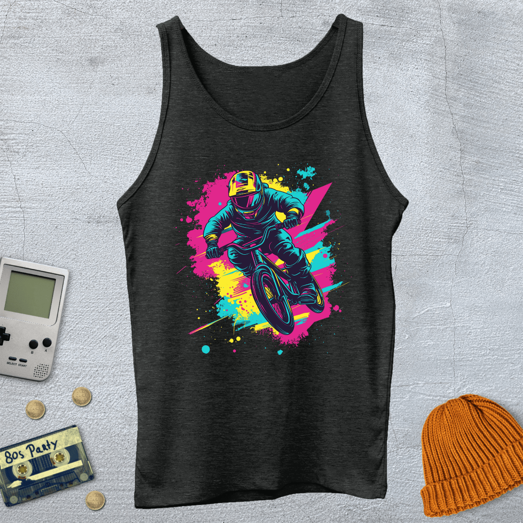 Printify Tank Top XS / Charcoal Black TriBlend BMX Kid - Tank Top