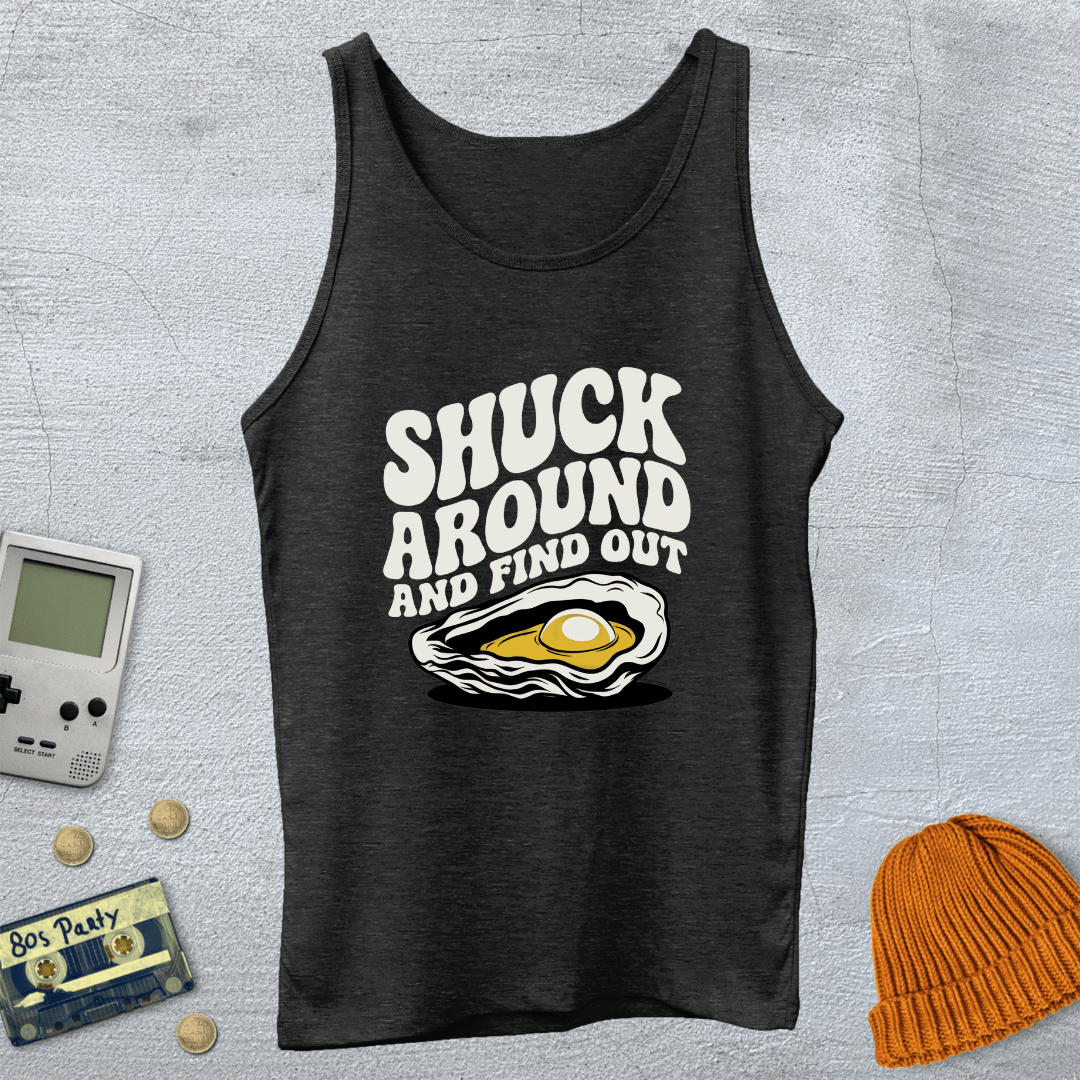 Printify Tank Top XS / Charcoal Black TriBlend Shuck Around - Tank Top