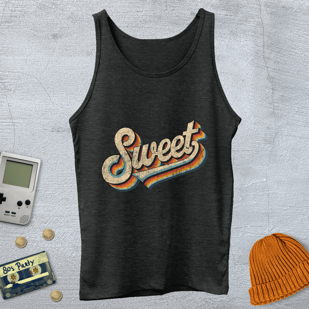 Printify Tank Top XS / Charcoal Black TriBlend Sweet - Tank Top