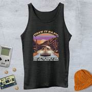 Printify Tank Top XS / Charcoal Black TriBlend Take it easy - Tank Top