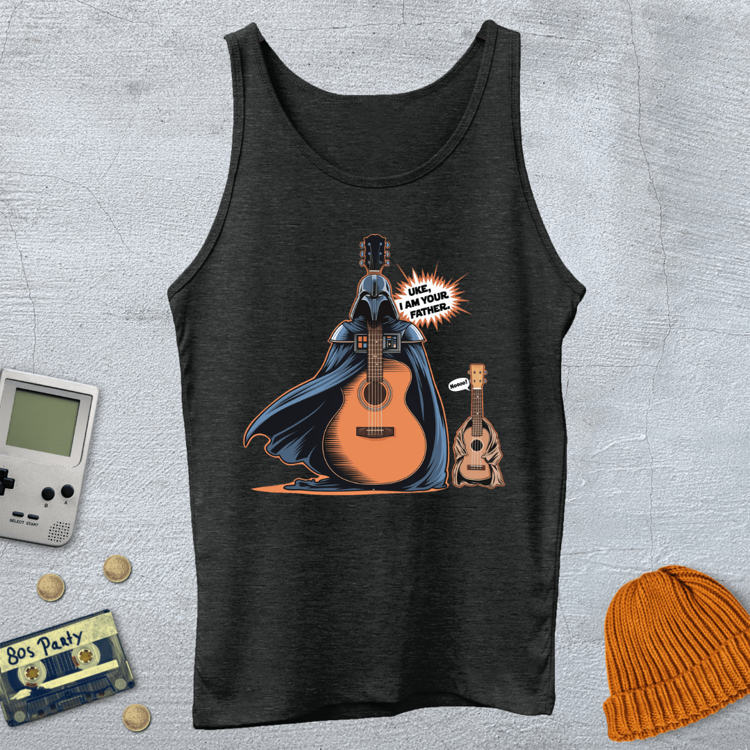 Printify Tank Top XS / Charcoal Black TriBlend Uke I am your father - Tank Top