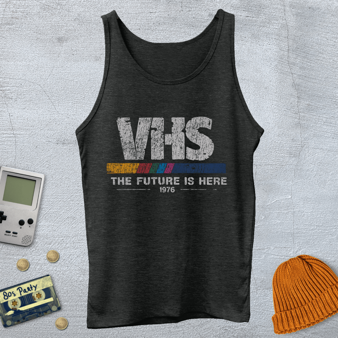 Printify Tank Top XS / Charcoal Black TriBlend VHS - Tank Top