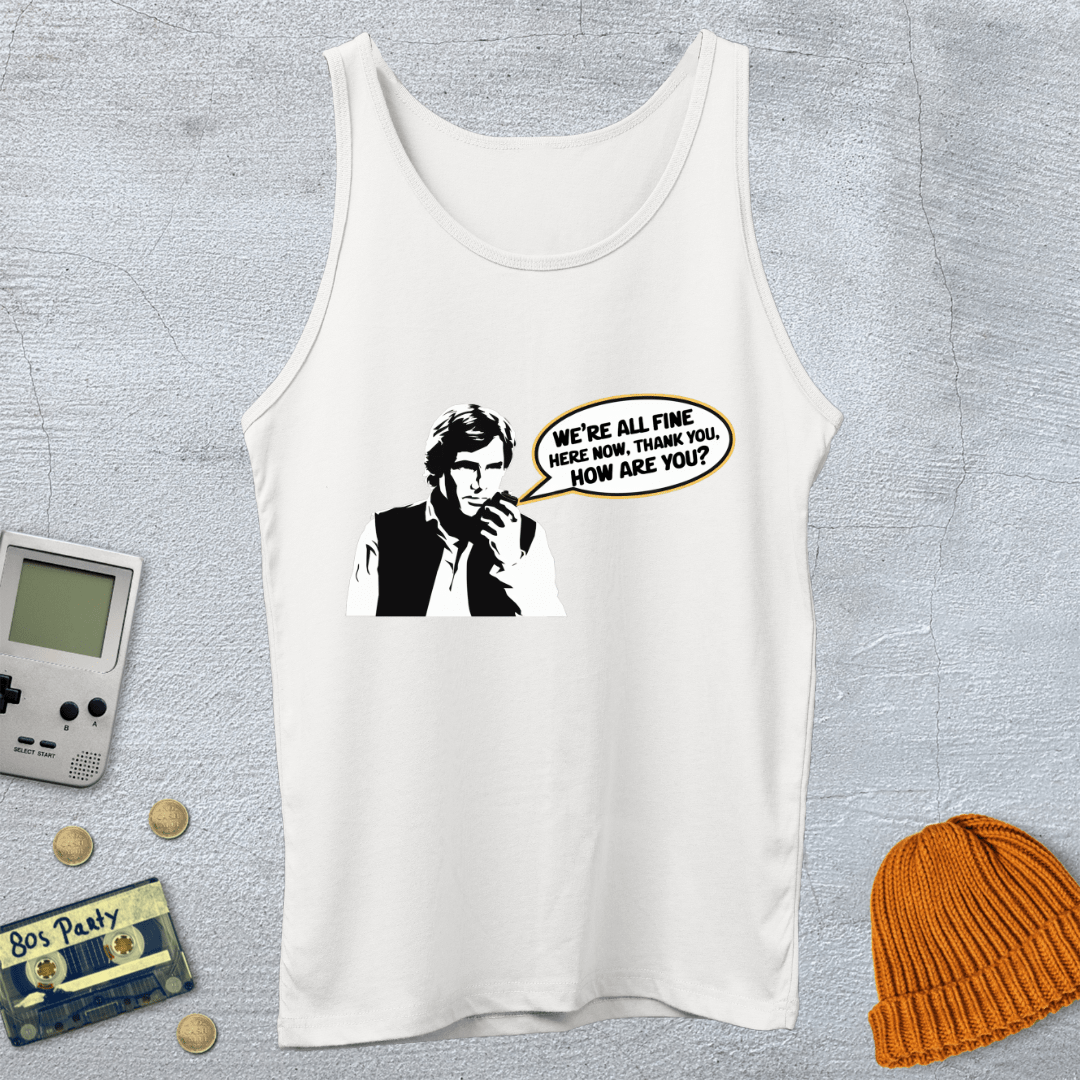 Printify Tank Top XS / White All Fine - Tank Top
