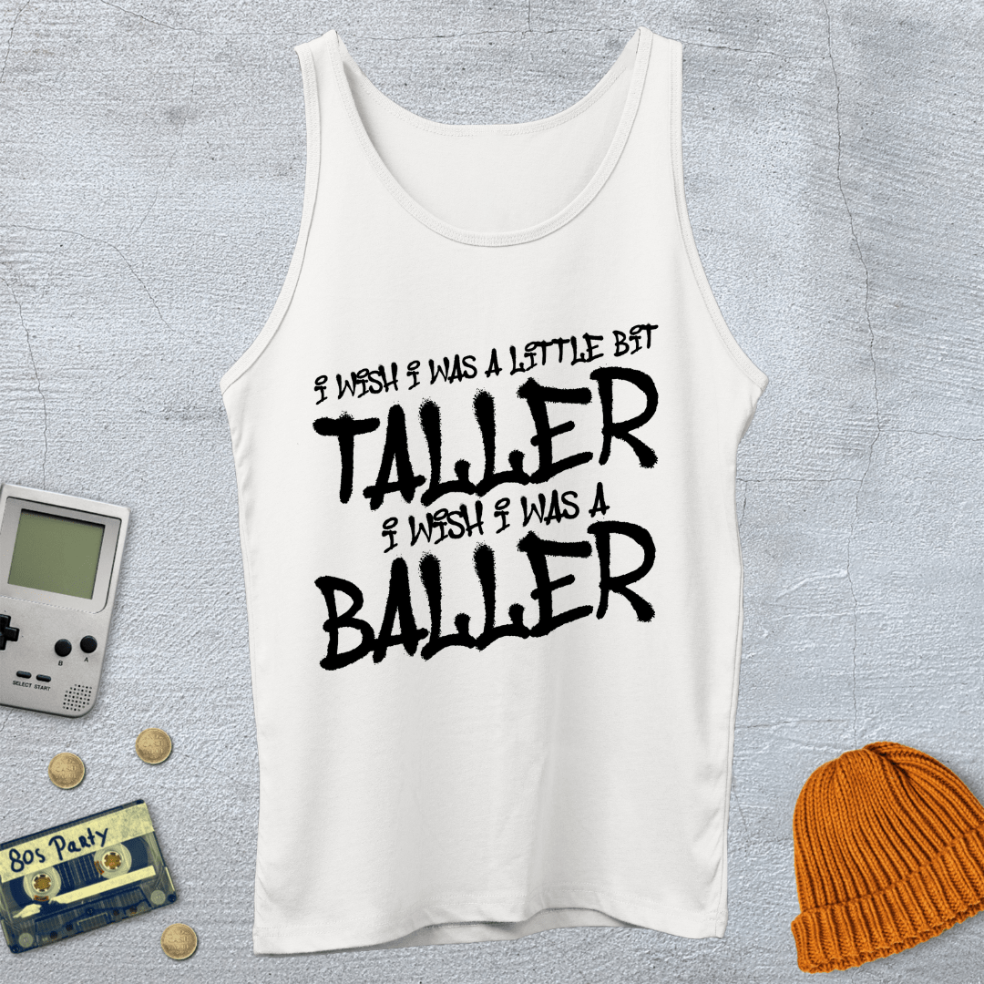Printify Tank Top XS / White Baller - Tank Top