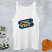 Printify Tank Top XS / White Be Kind Rewind - Tank Top
