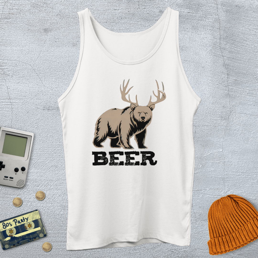Printify Tank Top XS / White Beer - Tank Top