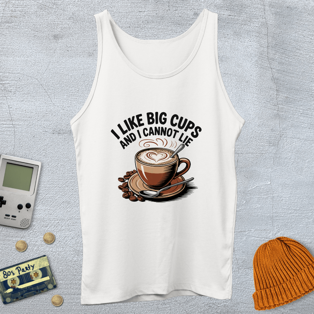 Printify Tank Top XS / White Big Cups - Tank Top