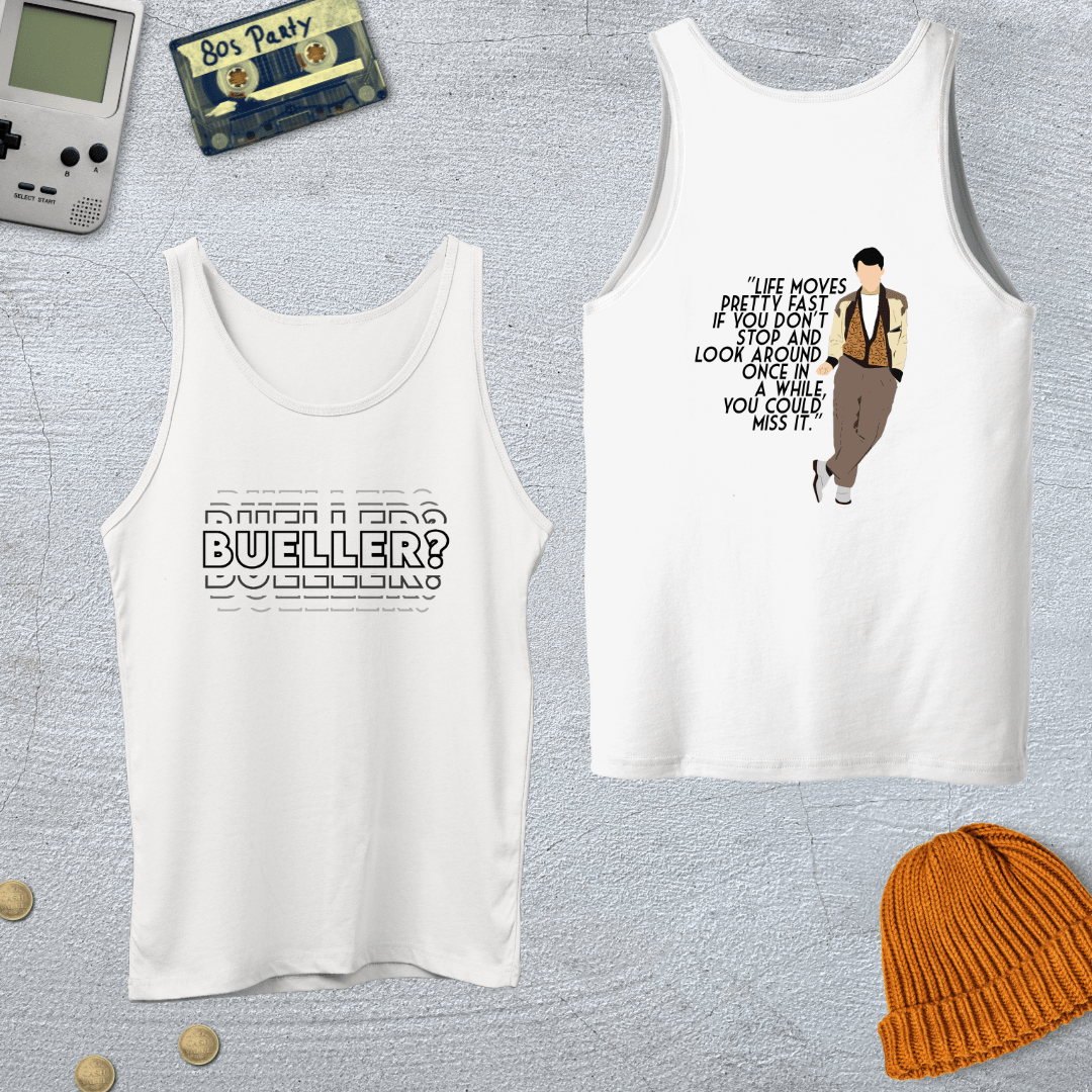 Printify Tank Top XS / White Bueller - Tank Top
