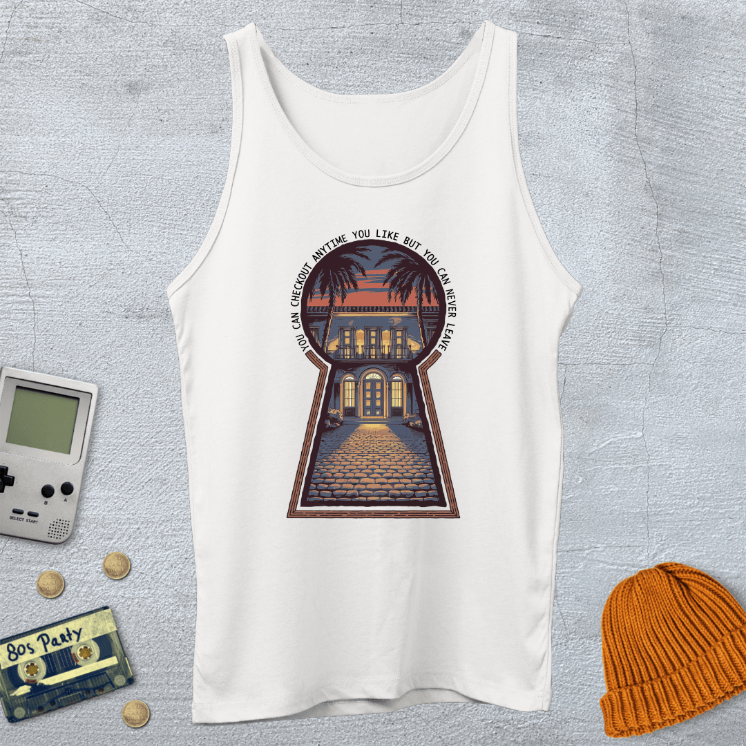 Printify Tank Top XS / White Californian Hotel - Tank Top