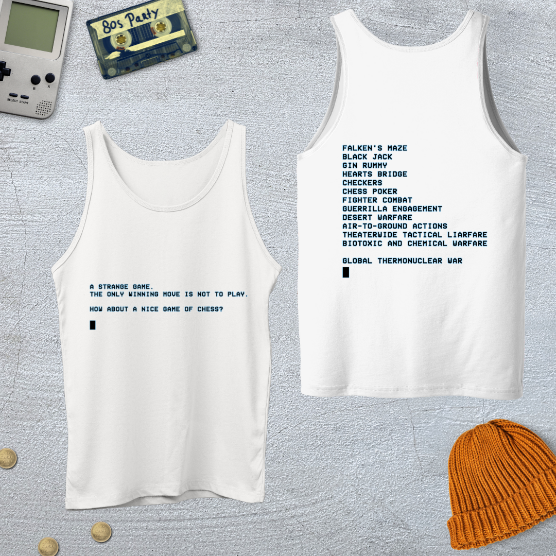Printify Tank Top XS / White Chess - Tank Top