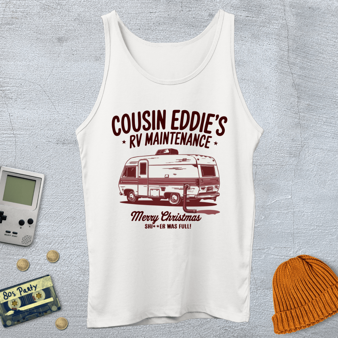 Printify Tank Top XS / White Cousin Eddie - Tank Top