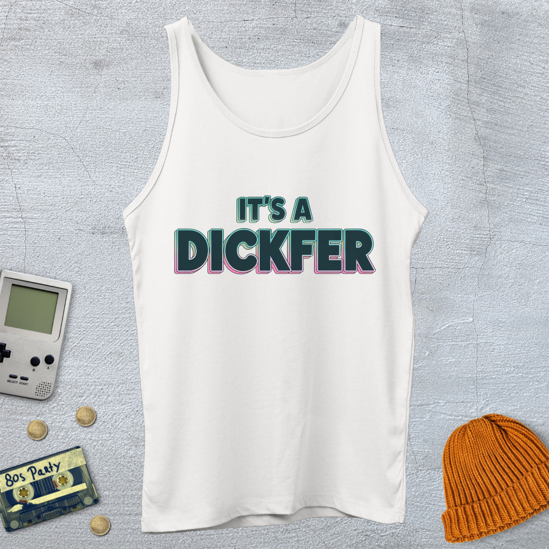 Printify Tank Top XS / White Dickfer - Tank Top