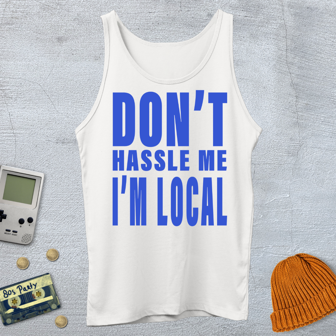 Printify Tank Top XS / White Don't Hassle Me - Tank Top
