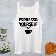 Printify Tank Top XS / White Espresso Yourself - Tank Top