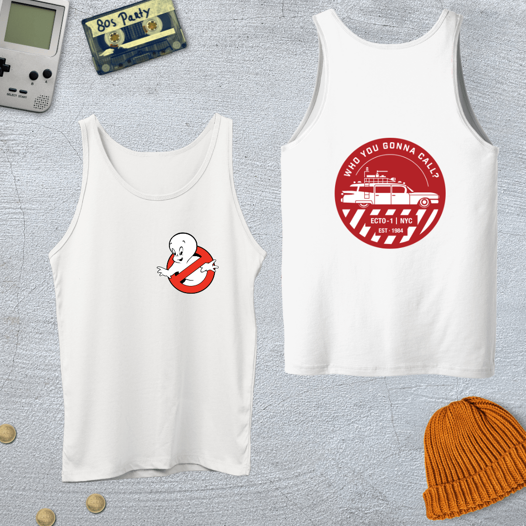 Printify Tank Top XS / White Ghosts - Tank Top
