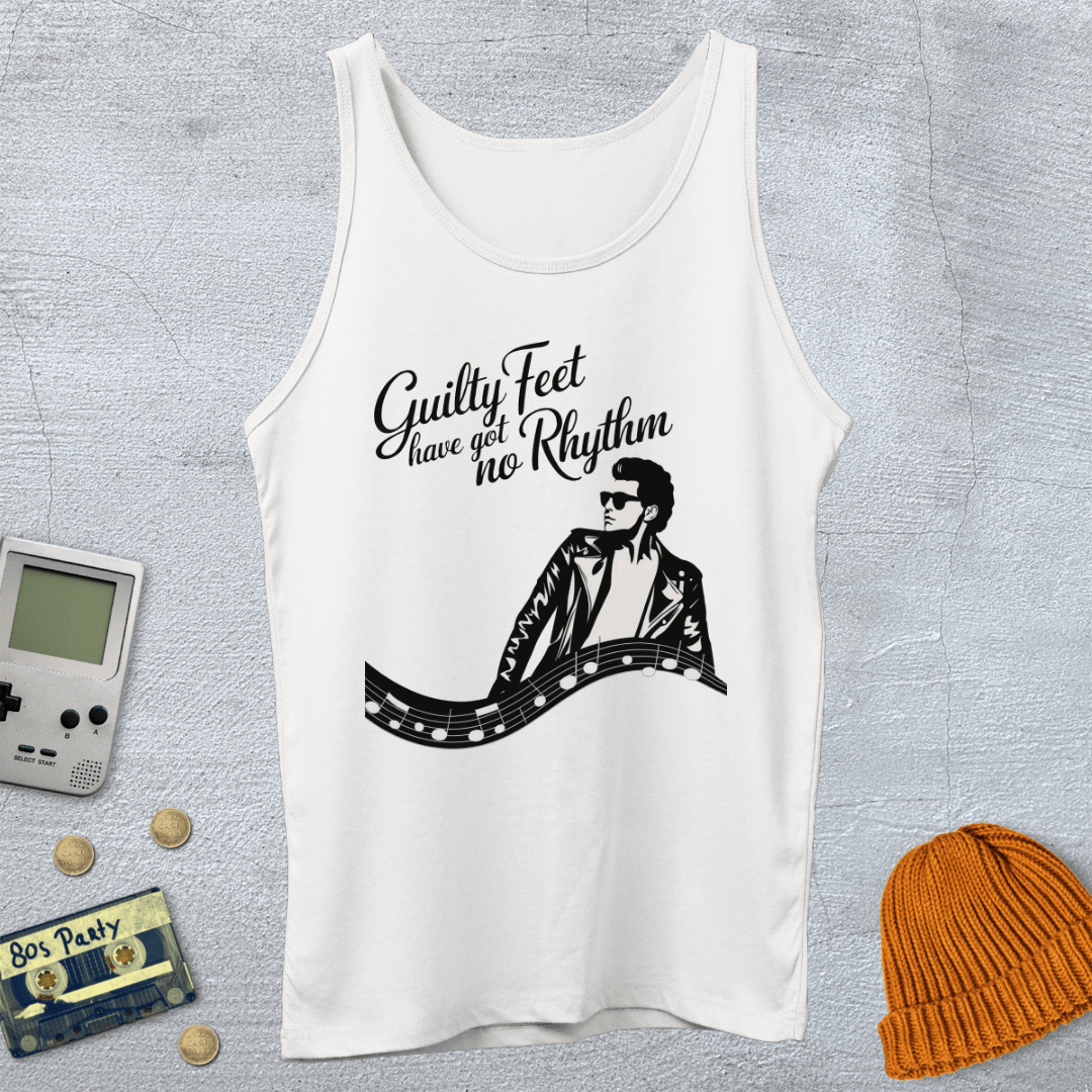 Printify Tank Top XS / White Guilty Feet - Tank Top