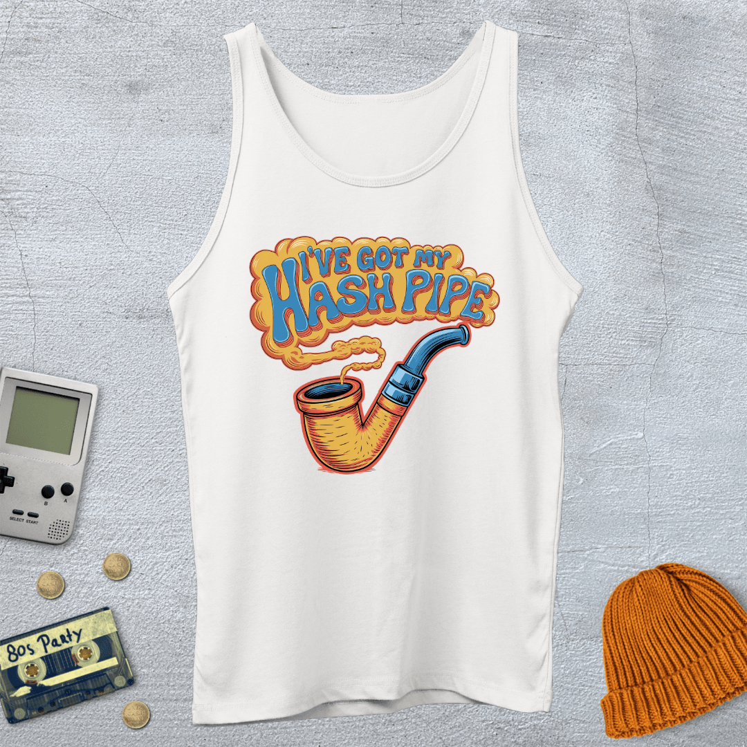 Printify Tank Top XS / White Hashpipe - Tank Top