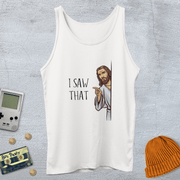 Printify Tank Top XS / White I saw that - Tank Top