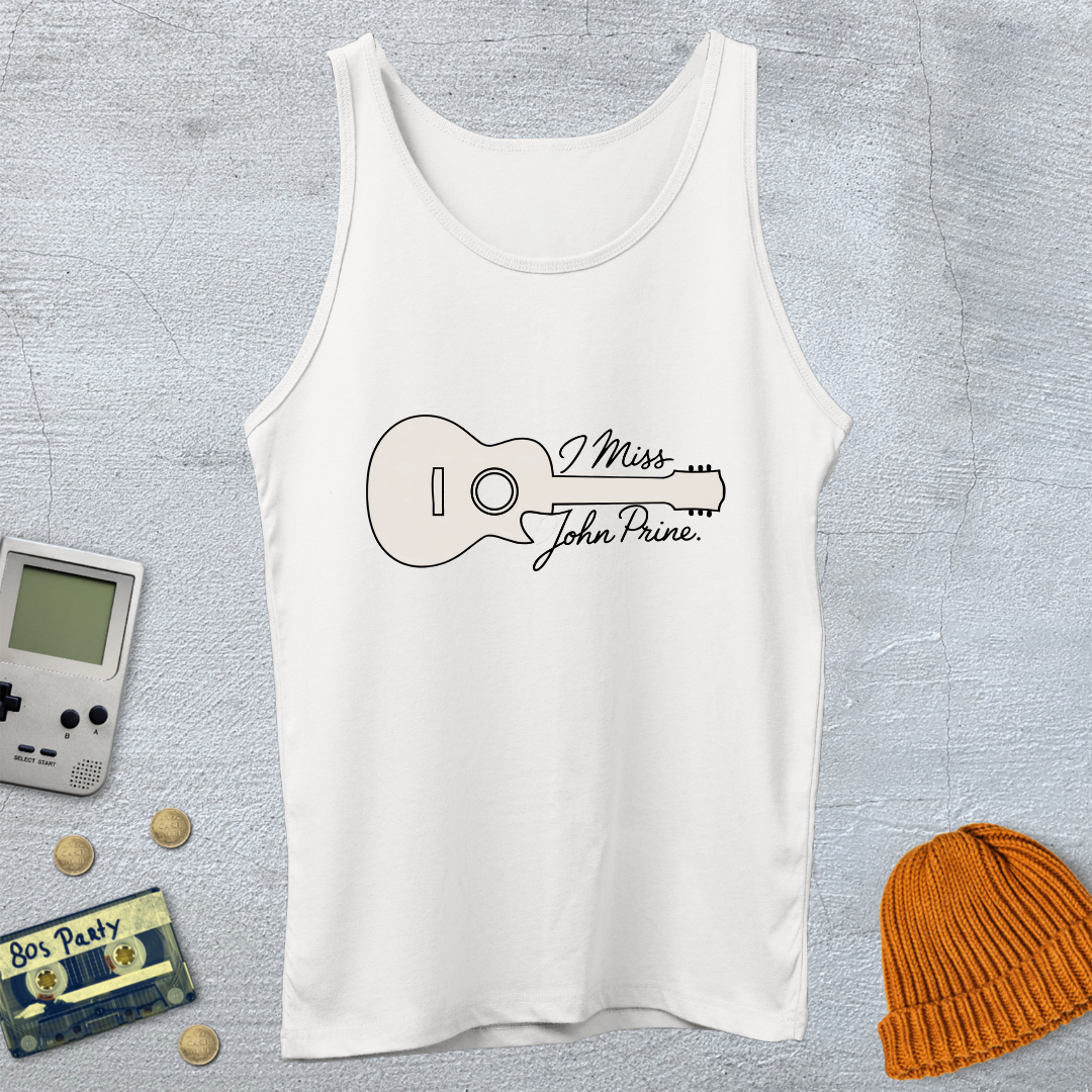Printify Tank Top XS / White John Prine - Tank Top