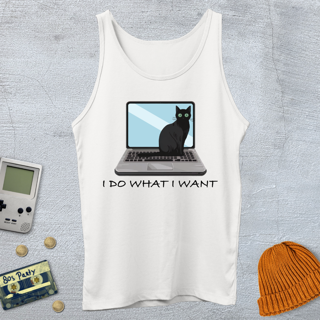 Printify Tank Top XS / White Laptop Tyrant - Tank Top