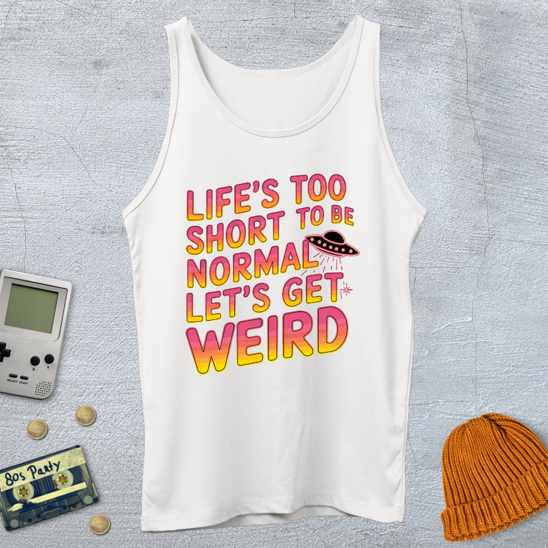 Printify Tank Top XS / White Lets Get Weird - Tank Top