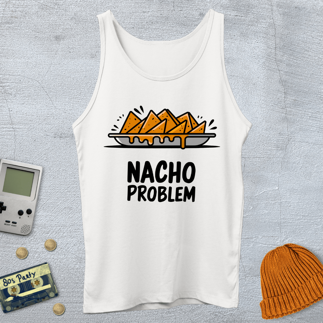 Printify Tank Top XS / White Nacho Problem - Tank Top