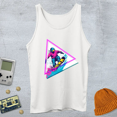 Neon Triangle Shred - Tank Top - Throwback Paradise