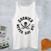 Printify Tank Top XS / White Never say die - Tank Top