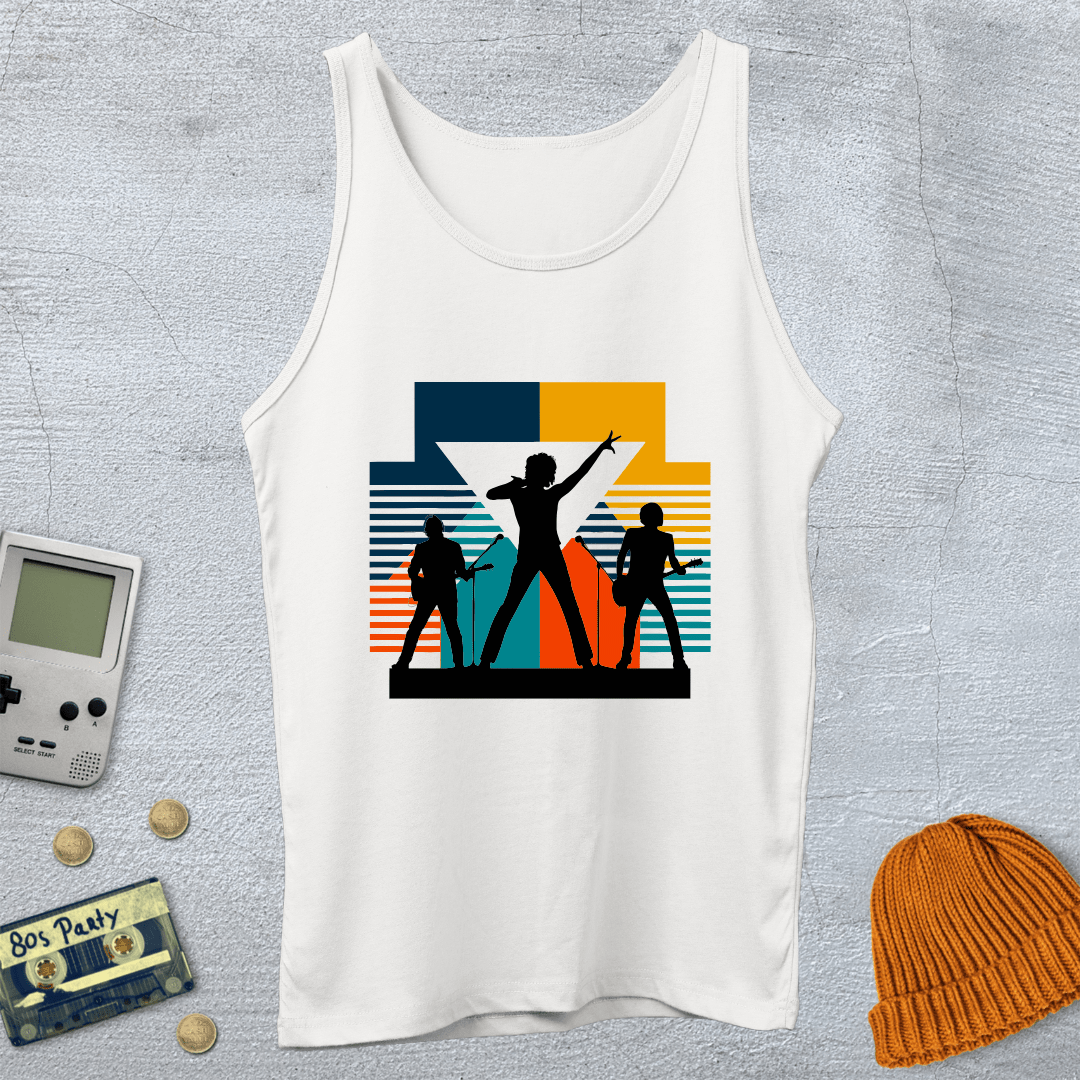 Printify Tank Top XS / White New Wave Band - Tank Top