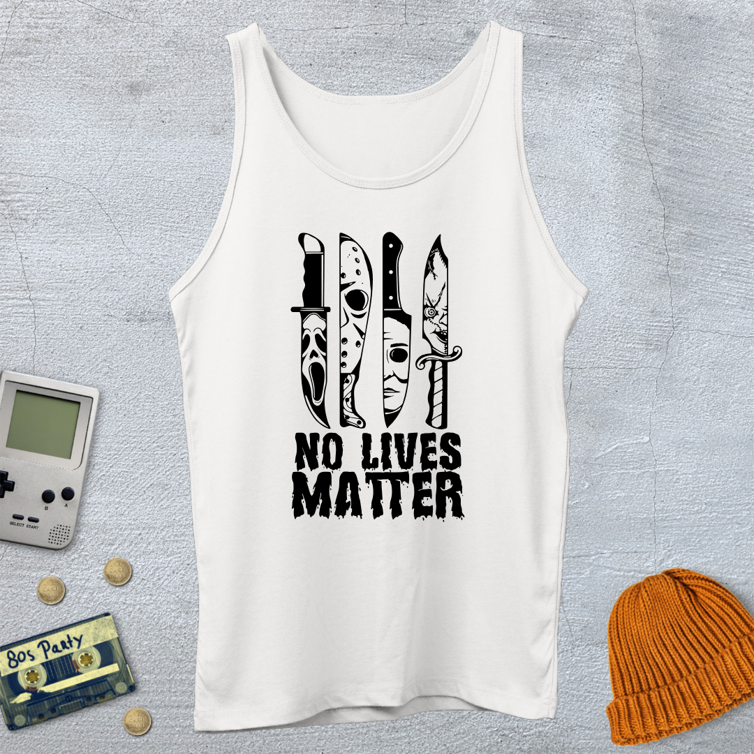 Printify Tank Top XS / White No LIves Matter - Tank Top