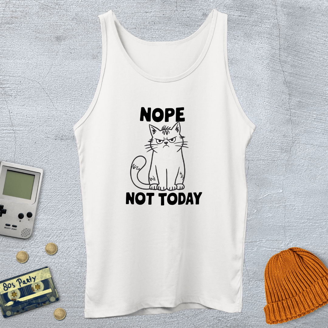 Printify Tank Top XS / White Not Today - Tank Top