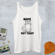 Printify Tank Top XS / White Not Today - Tank Top