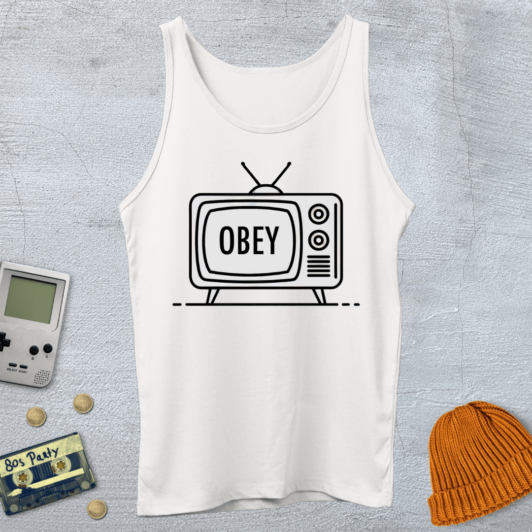 Printify Tank Top XS / White Obey - Tank Top