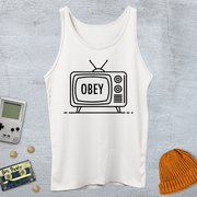 Printify Tank Top XS / White Obey - Tank Top