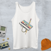 Printify Tank Top XS / White Old School Tapes - Tank Top