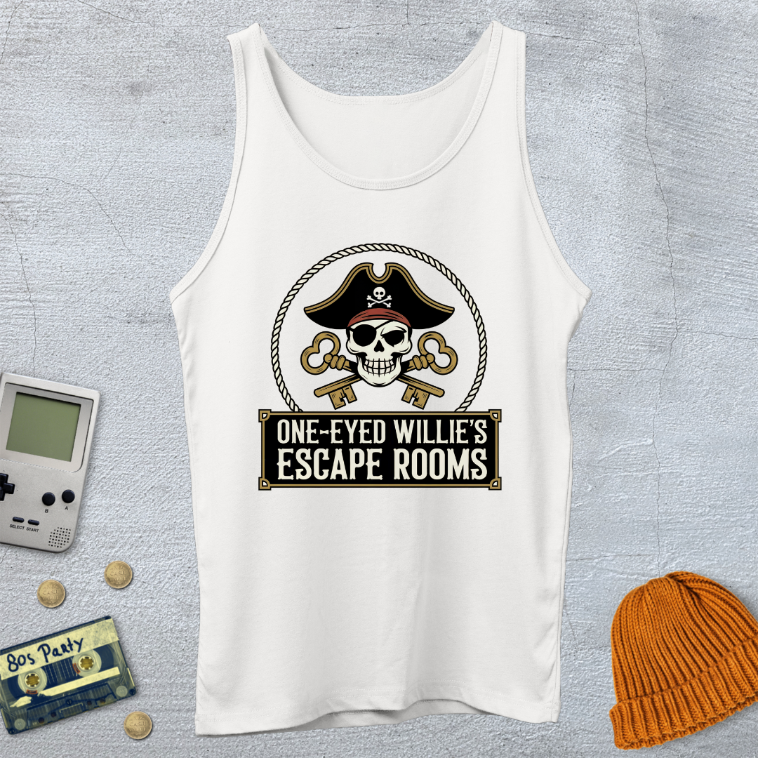 Printify Tank Top XS / White One Eyed Willie - Tank Top