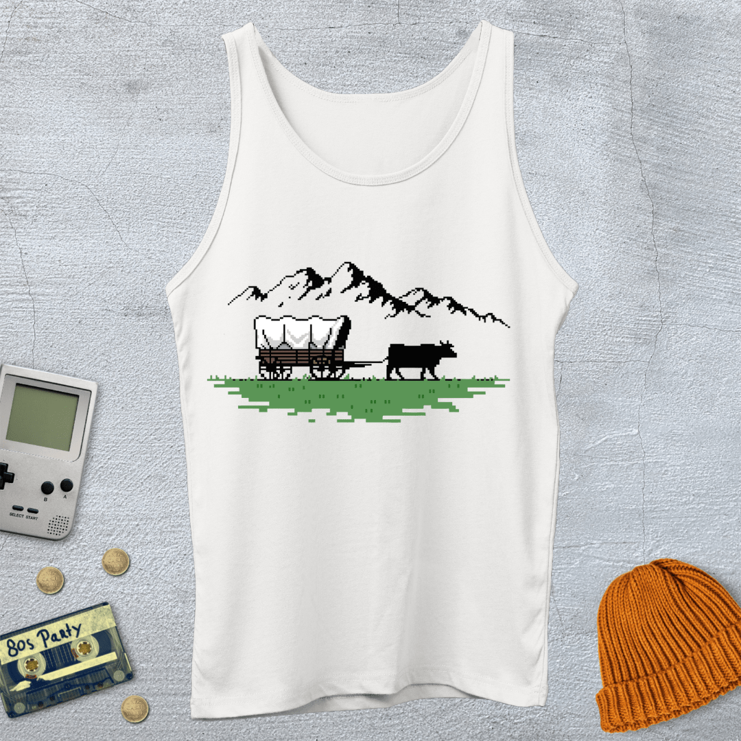 Printify Tank Top XS / White Oregon Trail - Tank Top