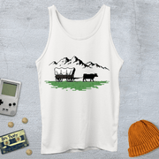 Printify Tank Top XS / White Oregon Trail - Tank Top