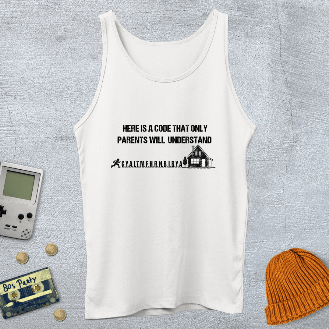 Printify Tank Top XS / White Parent Code - Tank Top